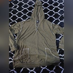 EUC Ashley Stewart soft Olive‎ Green Hoodie size 14/16